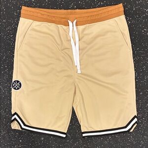 LiveFit Men's Athletic Shorts in Tan